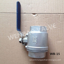 2-PC NPT Ball Valve Fxf with Hand Lever